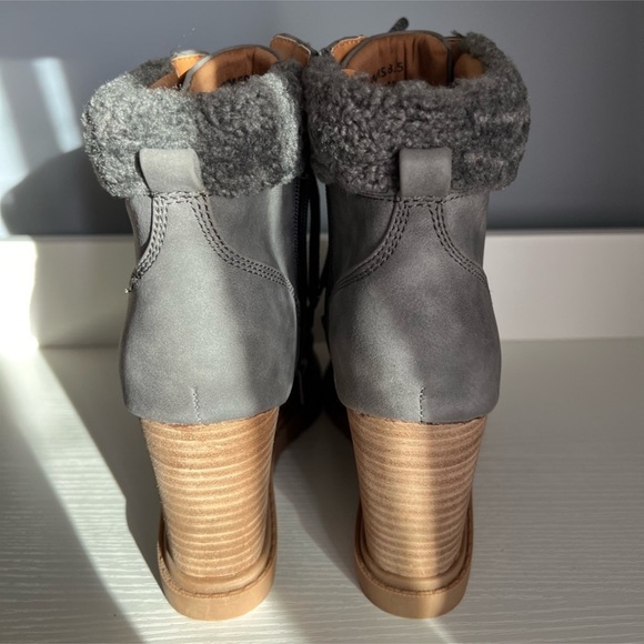 Dolce Vita Women's Charcoal Sherman Wedge Ankle Boots Sz 8.5 - Picture 4 of 7